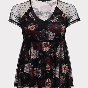 NWOT Torrid Double Layer Blouse Size 4